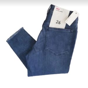 Warp + Weft Milan Hi Rise Legging Denim Jean Size 26 NEW NWT